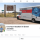 Facebook Business Page for Live Your Vacation in Grand Junction