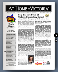 At Home in Victoria MN Newsletter Cover