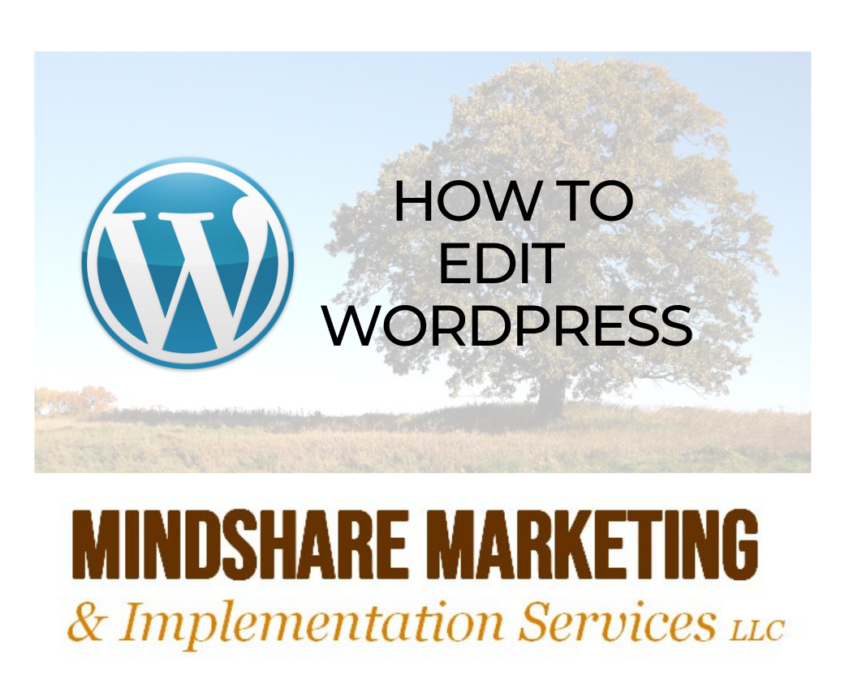 how to edit wordpress