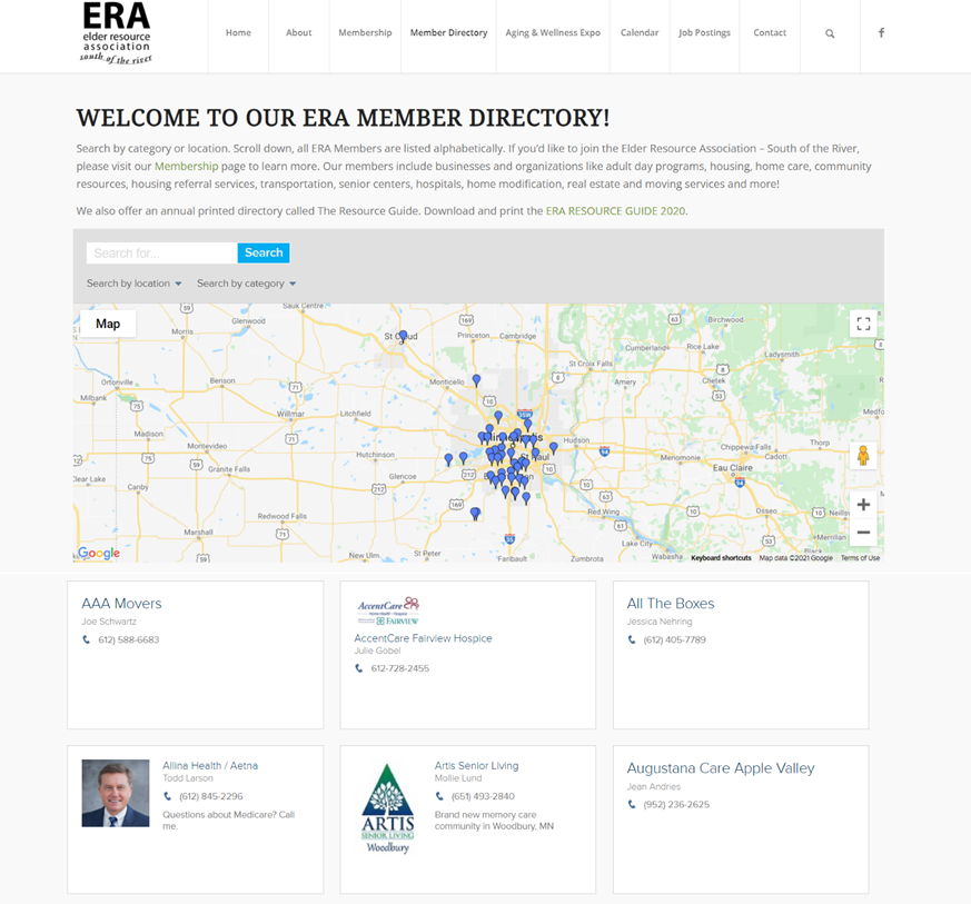 ERA website Membership Directory