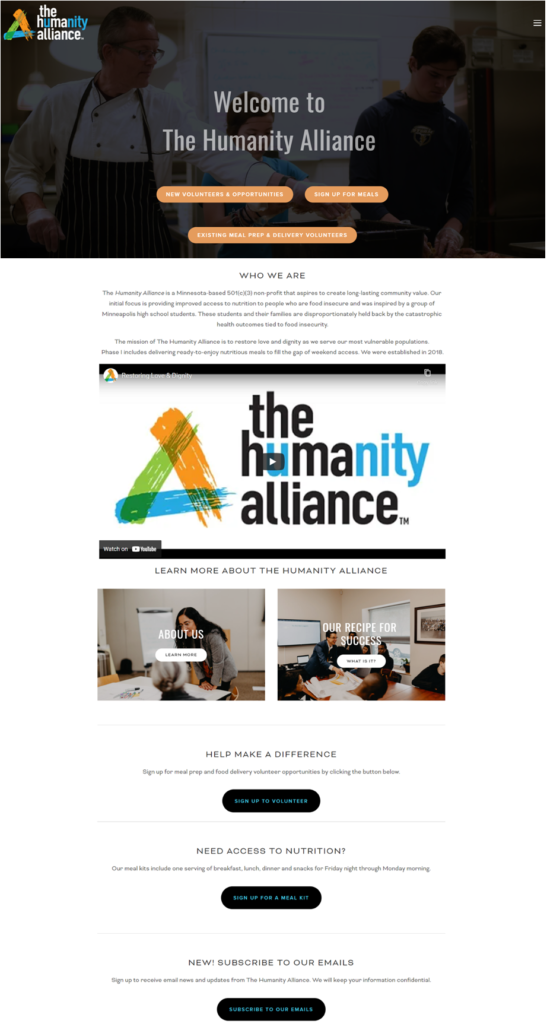 Humanity Alliance website