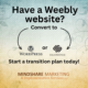 Weebly website conversion image